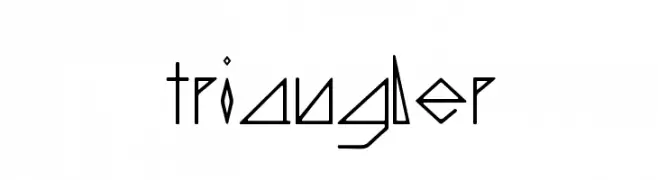triangler  フリーフォントのダウンロード
