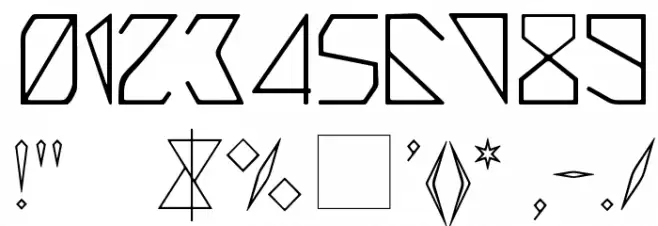 triangler Font OTHER CHARS