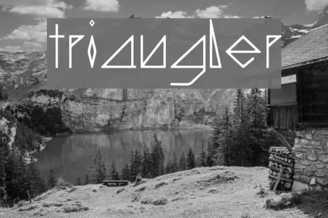 triangler Font examples