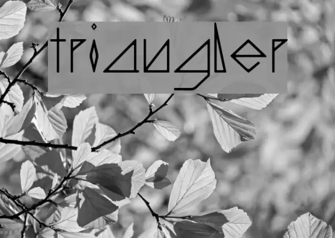 triangler Font examples