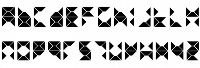 triangule 字体 大写