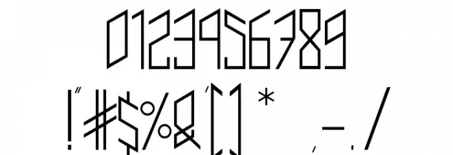 trianzulvex Font OTHER CHARS