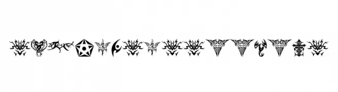 tribal tattoo font  Fuentes Gratis Descargar