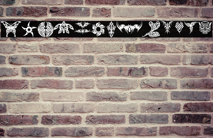tribal tattoo font Example 1
