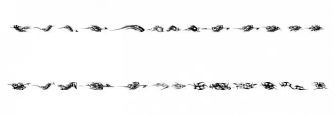tribalz by marioz Schriftart Groß