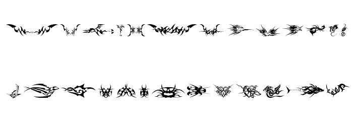 tribalz by marioz Font LOWERCASE