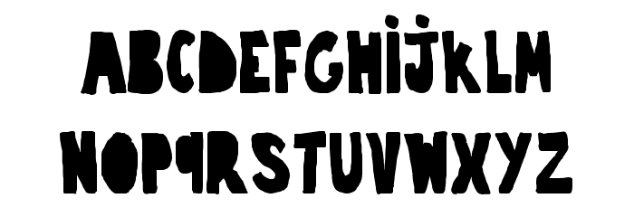 trouble-closebold Font LOWERCASE
