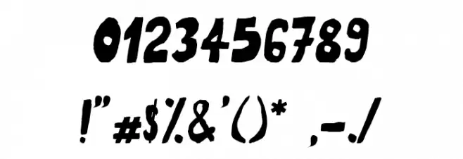 trouble-italique Font OTHER CHARS