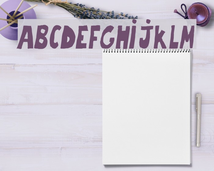 trouble-italique Schriftart examples