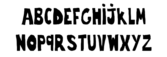 trouble Font LOWERCASE