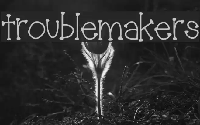 troublemakers Font examples