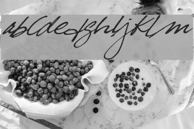 trueblue Font examples