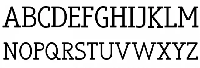 truebo serif 字体 大写