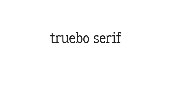 truebo serif Logo