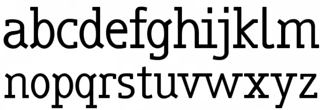 truebo serif Caratteri MINUSCOLO