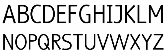 truebo Font UPPERCASE
