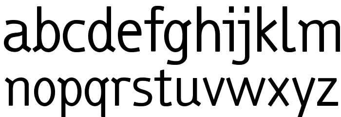 truebo Font LOWERCASE