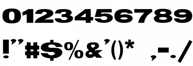 TS Block Bold フォント その他の文字