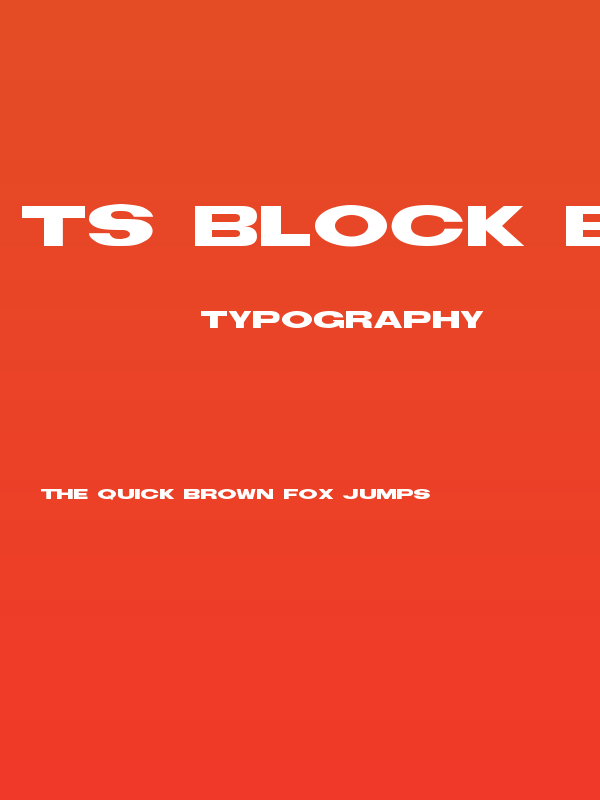 TS Block Bold Poster