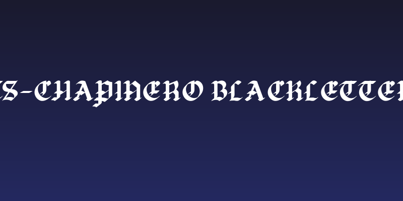 TS-Chapinero Blackletter Social Header