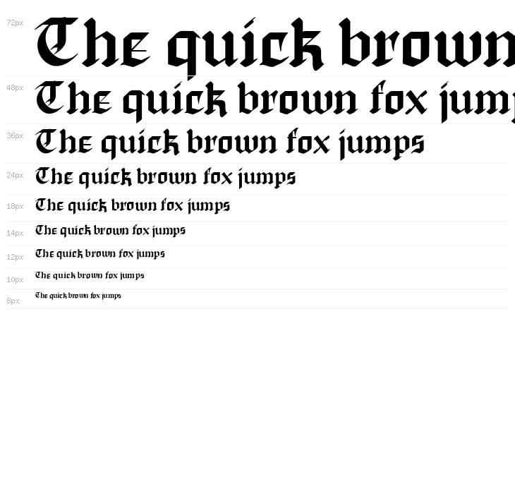 TS-Chapinero Blackletter Waterfall