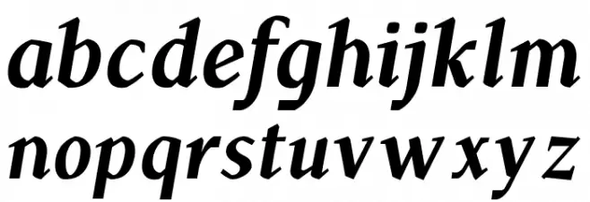 TS-Chapinero Serif Medium Italic Font Litere mici