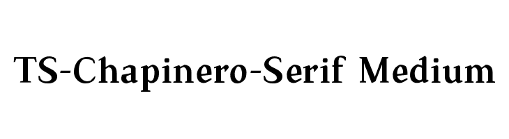 TS-Chapinero-Serif Medium  لخطوط تنزيل