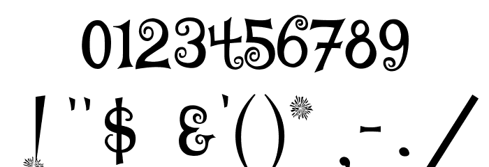 TS Curly Font OTHER CHARS