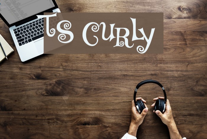 TS Curly Font examples