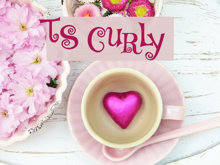 TS Curly Font examples