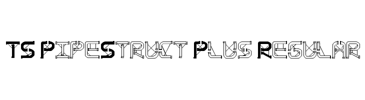 TS PipeStruct Plus Regular  les polices de caractères gratuit tlcharger