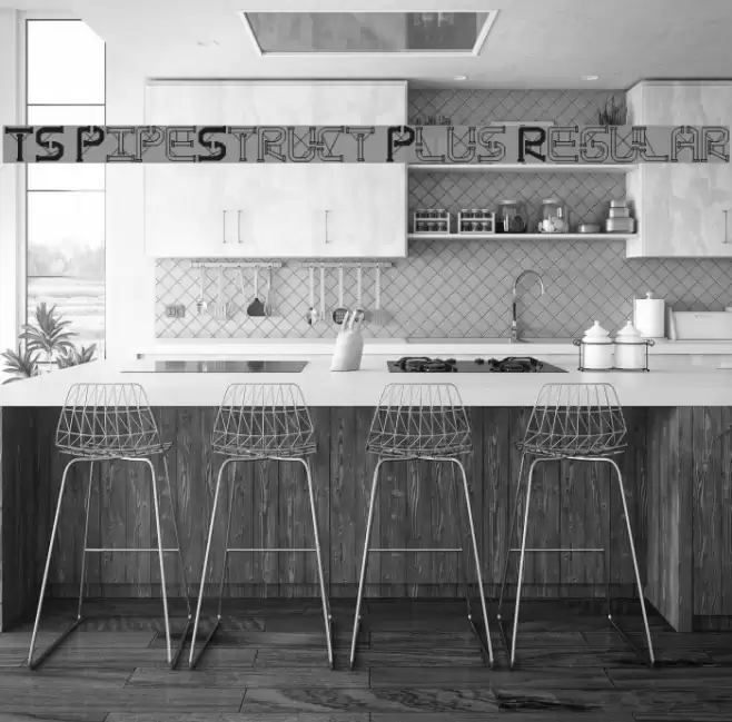 TS PipeStruct Plus Regular Font examples