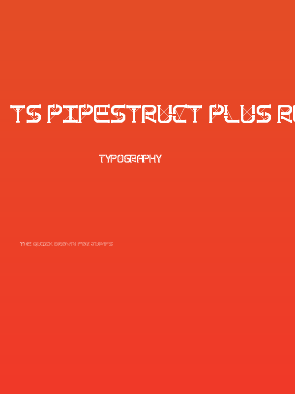 TS PipeStruct Plus Regular Poster