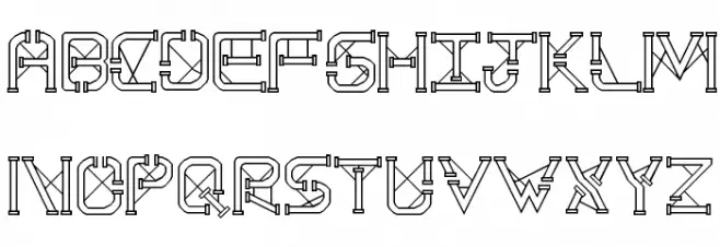 TS PipeStruct Plus Regular फ़ॉन्ट लोअरकेस