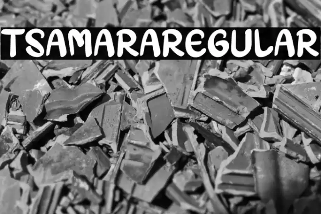 TSAMARARegular Font examples