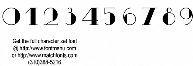 TSF et Compagnie Tryout Font OTHER CHARS