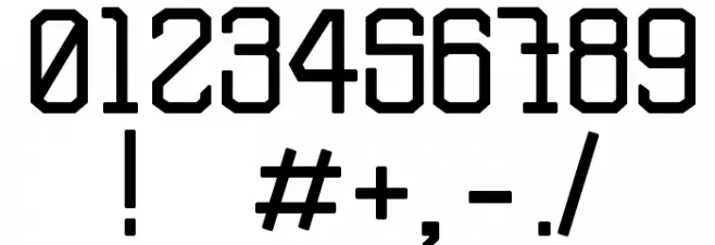 TSGActie-Bold Font OTHER CHARS