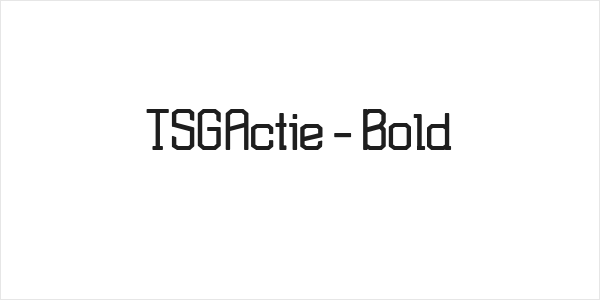 TSGActie-Bold Logo