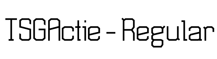 TSGActie-Regular Font