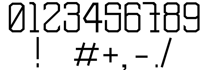 TSGActie-Regular Font OTHER CHARS