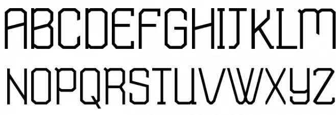 TSGActie-Regular Font UPPERCASE