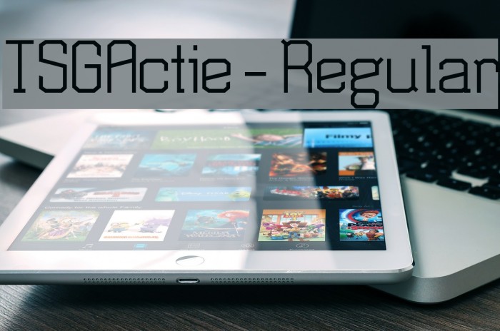 TSGActie-Regular Font examples