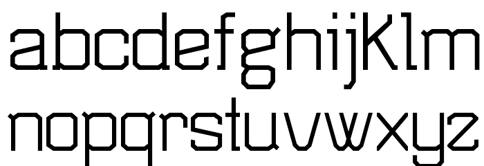 TSGActie-Regular Font LOWERCASE