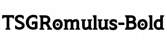 TSGRomulus-Bold  नि: शुल्क फ़ॉन्ट्स डाउनलोड