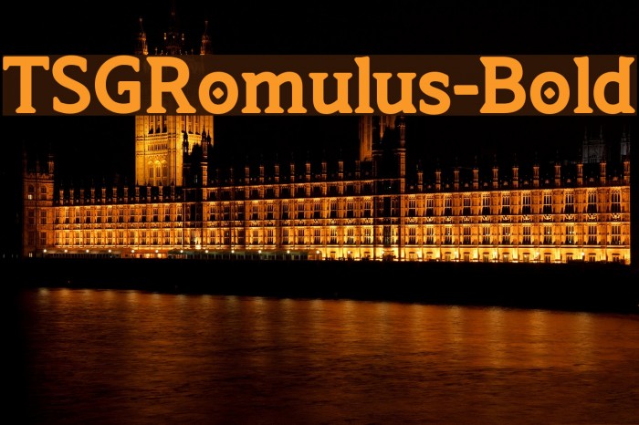 TSGRomulus-Bold Font examples