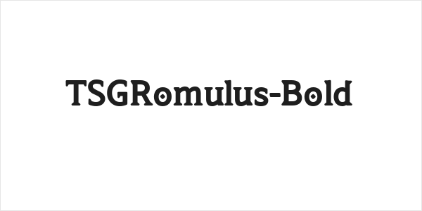 TSGRomulus-Bold Logo