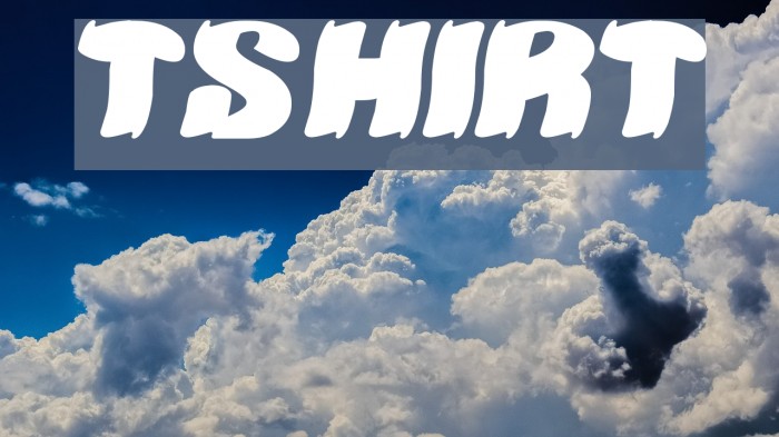 TSHIRT Font examples