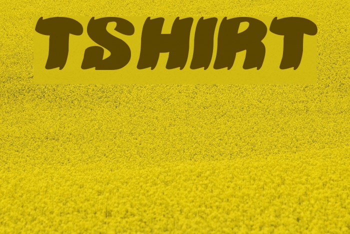 TSHIRT Font examples