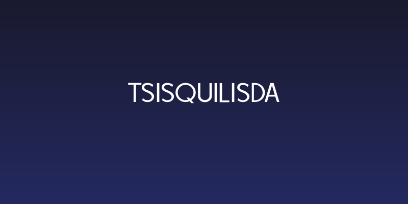 TSISQUILISDA Social Header