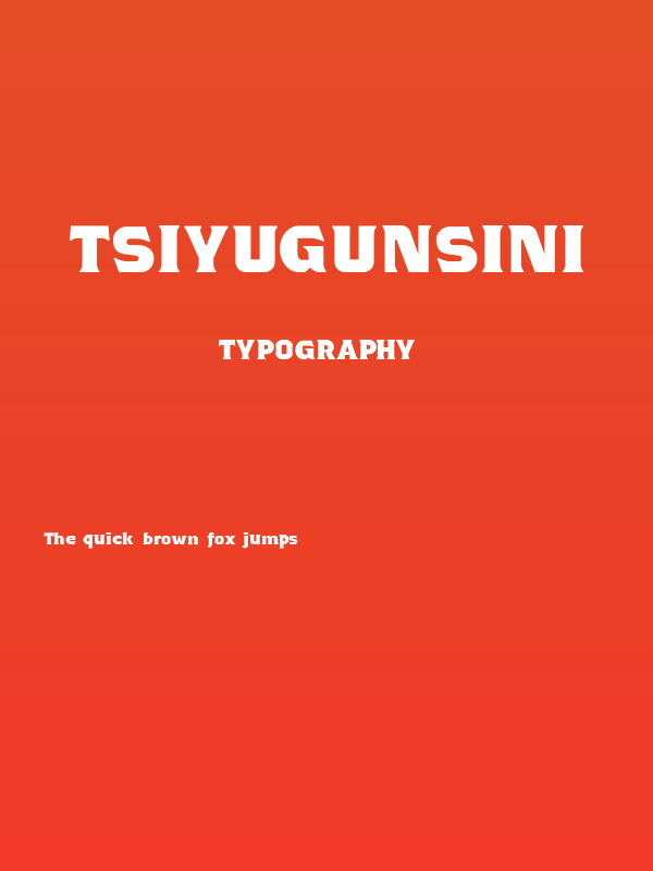 TSIYUGUNSINI Poster